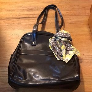 Thirty- one leather medium tote brown